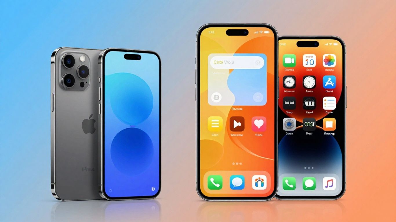 iPhoneとAndroidスマホの比較イメージ