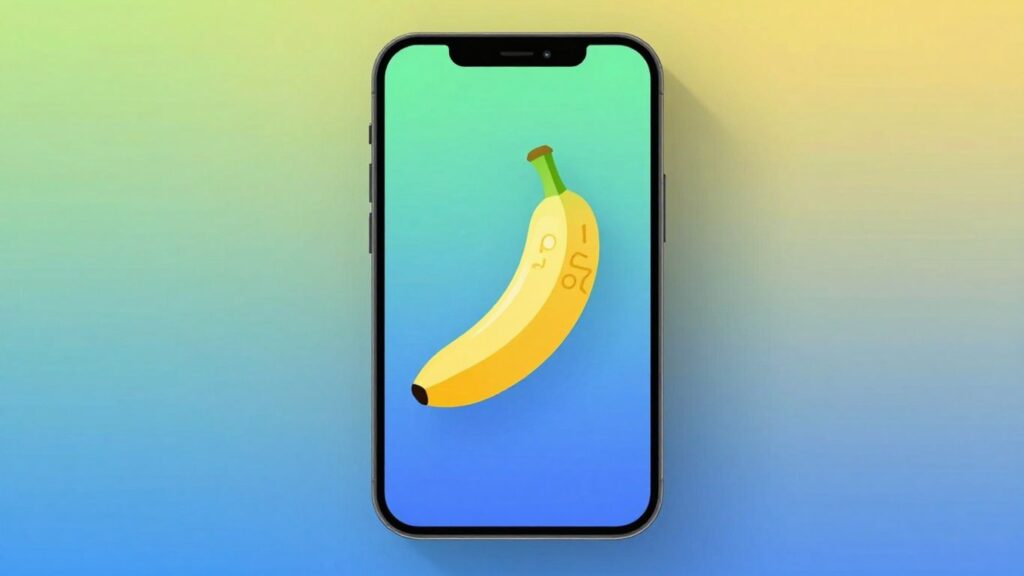 Google Pixel Studioアプリのバナナアイコン