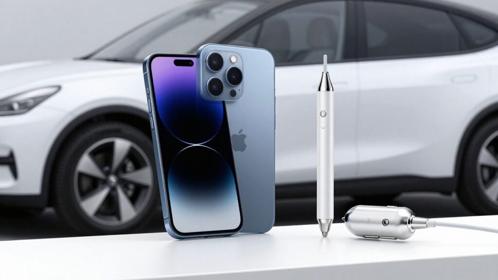 注目のガジェット：スマホ、車載充電器、変形ペン