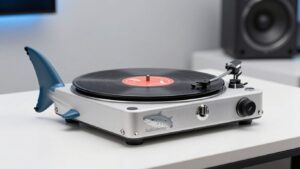 サメ柄レコードプレーヤー