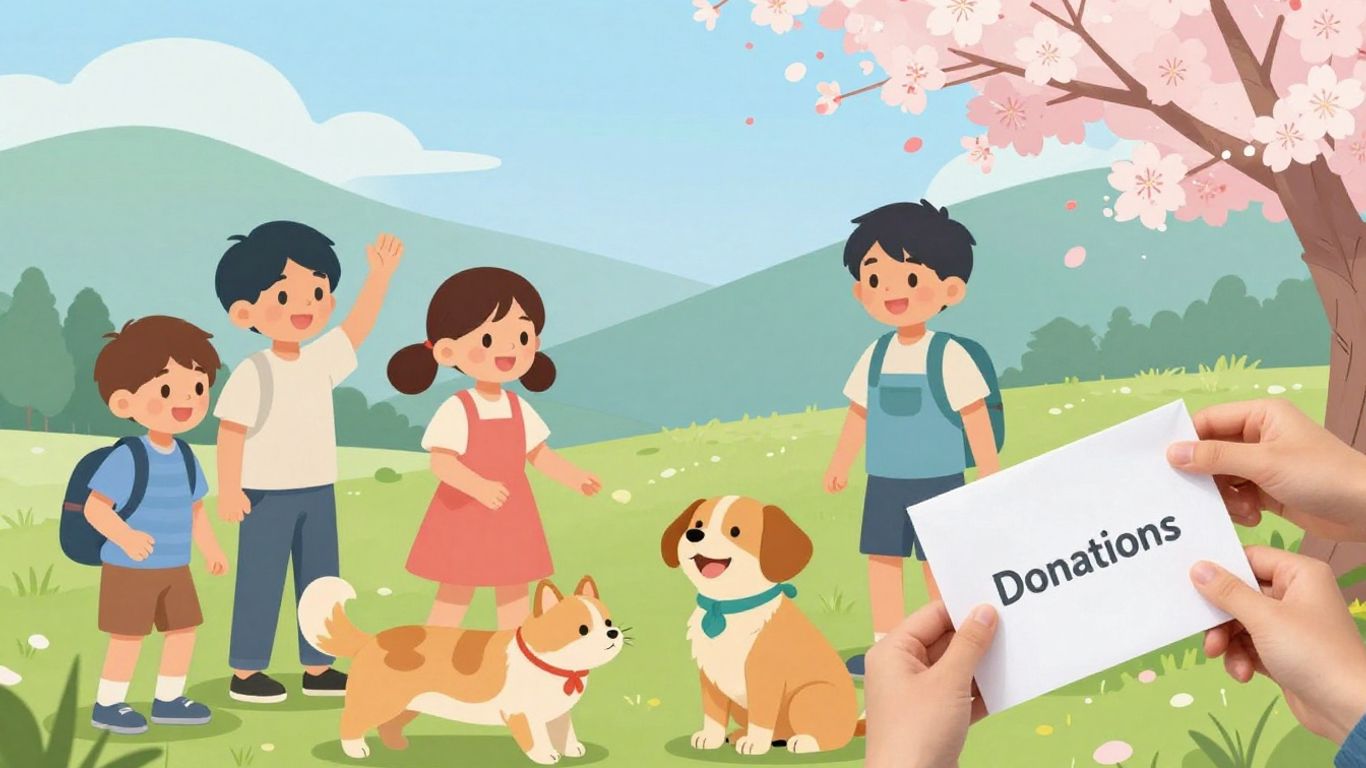 子育て支援と動物保護を応援するふるさと納税のイメージ